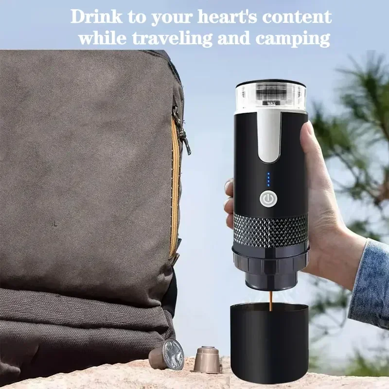 Coffee maker TINSOL Portable Capsule Coffee Maker Electric Coffee Brewer For Ground and KCUP Capsule Without Heat Function