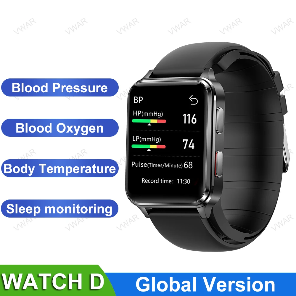 2022 NEW Blood Pressure Recorder Smart Watch D for Huawei iPhone