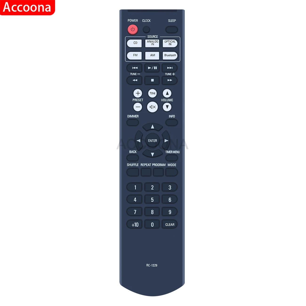 AULCMEET RC-1164 Telecomando Sostituzione per Denon Music Server Player DNP-F109 D-F109C D-F109N DCD-F109