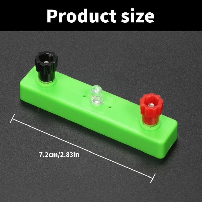 Physics Electricity Experiment Device with LED Light Emitting Diodes Hands on LED Circuit Learning Supplies for Teacher K1KF