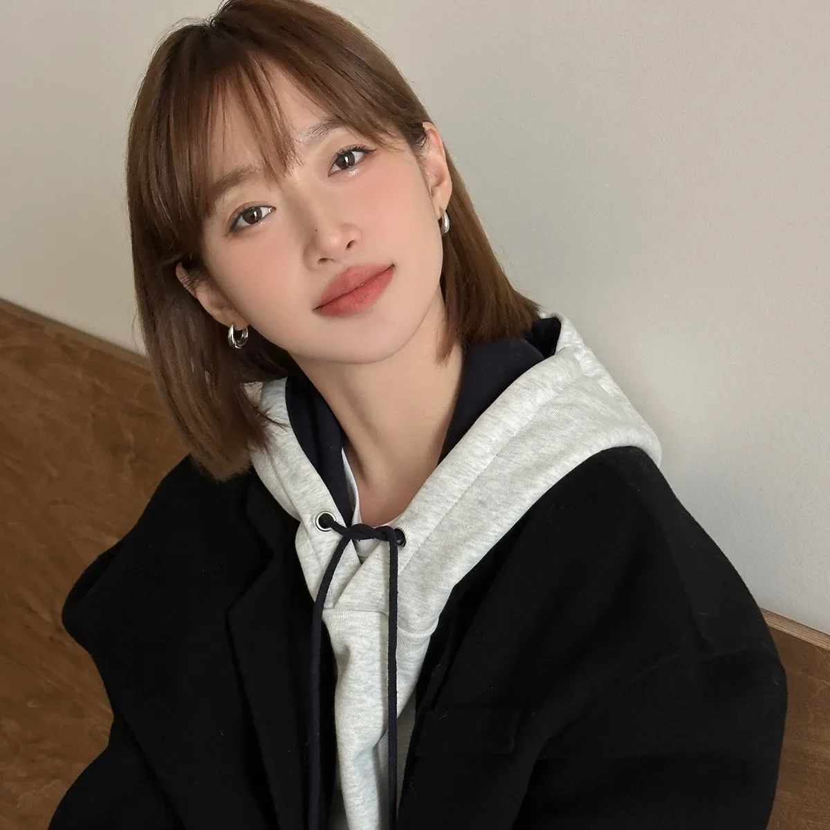 여성용 우아한 다목적 물방울 원형 후프 귀걸이, 트렌디 니치 패션 쥬얼리 바늘 걸쇠
