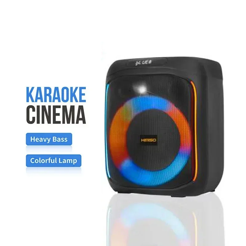 KIMISO QS-4610 P.M.P.O 강력한 야외 패션, RGB 픽업 리듬 라이트, 블루투스 스피커, 캠핑 파티 박스, 1200W
