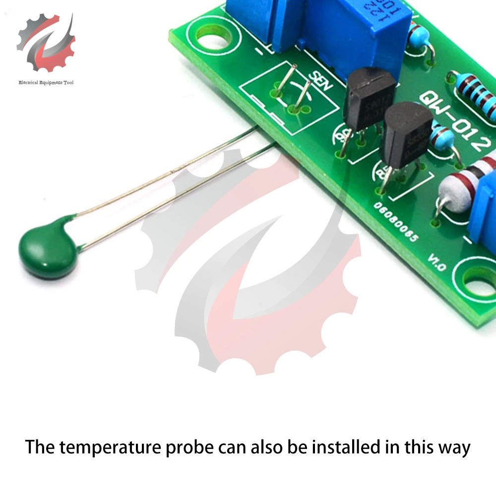 DC12V Fan Control Module Automatic Temperature Control Module Governor With Probe for Computer Amplifier Fan Equipment Diy Kit