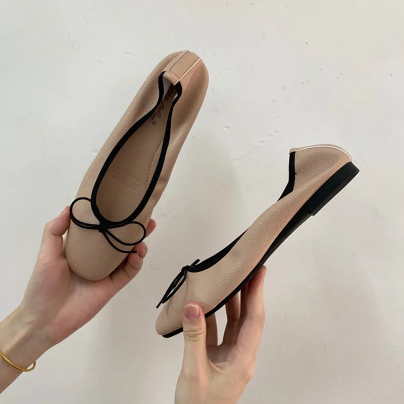 Bailamos Women Flat Heel Shoes Female Flats casual Ballet Dancing Shoes Foldable Sole Boat Shoes Summer Slip On Slipper Mules Sl 4
