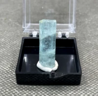 Natural Brazil Aquamarine Mineral specimen + box size 3.4cm + healing quartz crystals and stones rock gemstone 1