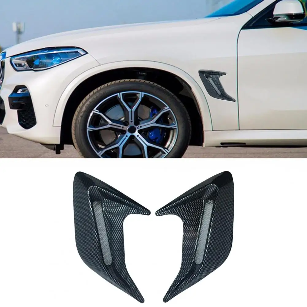 

1 Pair Excellent Colorfast Lightweight Car Side Gill Fender Side Air Outlet Vent Decor Vehicle Supplies