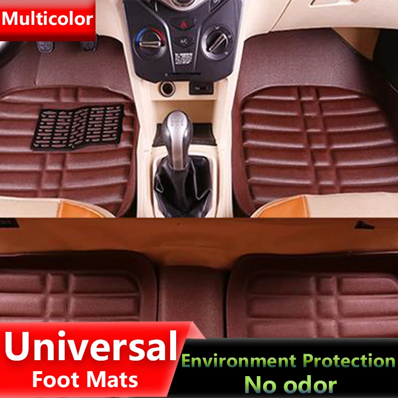 

Car Floor Mats Universal Waterproof Antiskid Car Floors Protection Mat Auto Accessories Easy to Clean Front and Rear Foot Pad