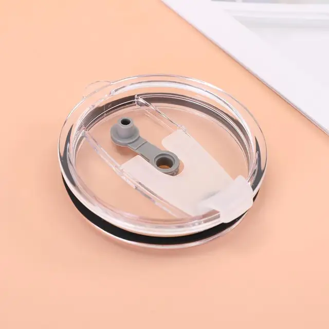Spill Proof Plastic Cup Lids Straw Equipped Sealing Covers for Car Travel Coffee Water Mugs Cup Accessories 1