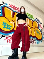 Street Vintage Jeans New Y2K Harajuku Wash Red Streetwear Baggy Jeans Denim Pants Mens Womens High Waist Wide Trousers 2025 - Image 5