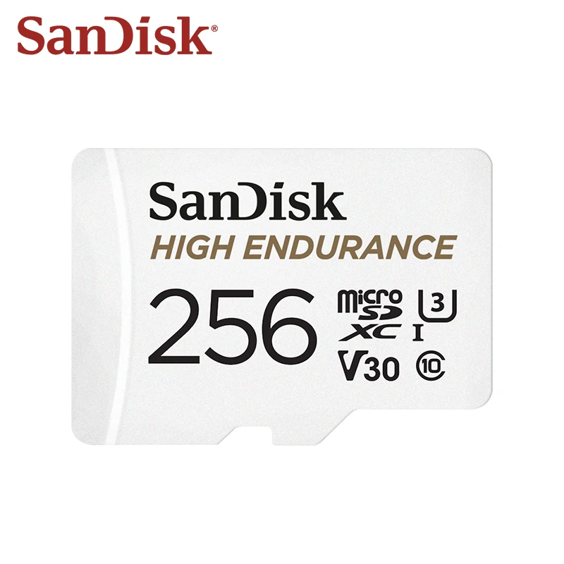 thumbnail image 4 of Tarjeta de memoria Micro SD de alta resistencia original SanDisk MicroSDHC 32 GB V30 C10 MicroSDXC 64 GB 128 GB 256 GB para cámara de tablero, 4 of 5