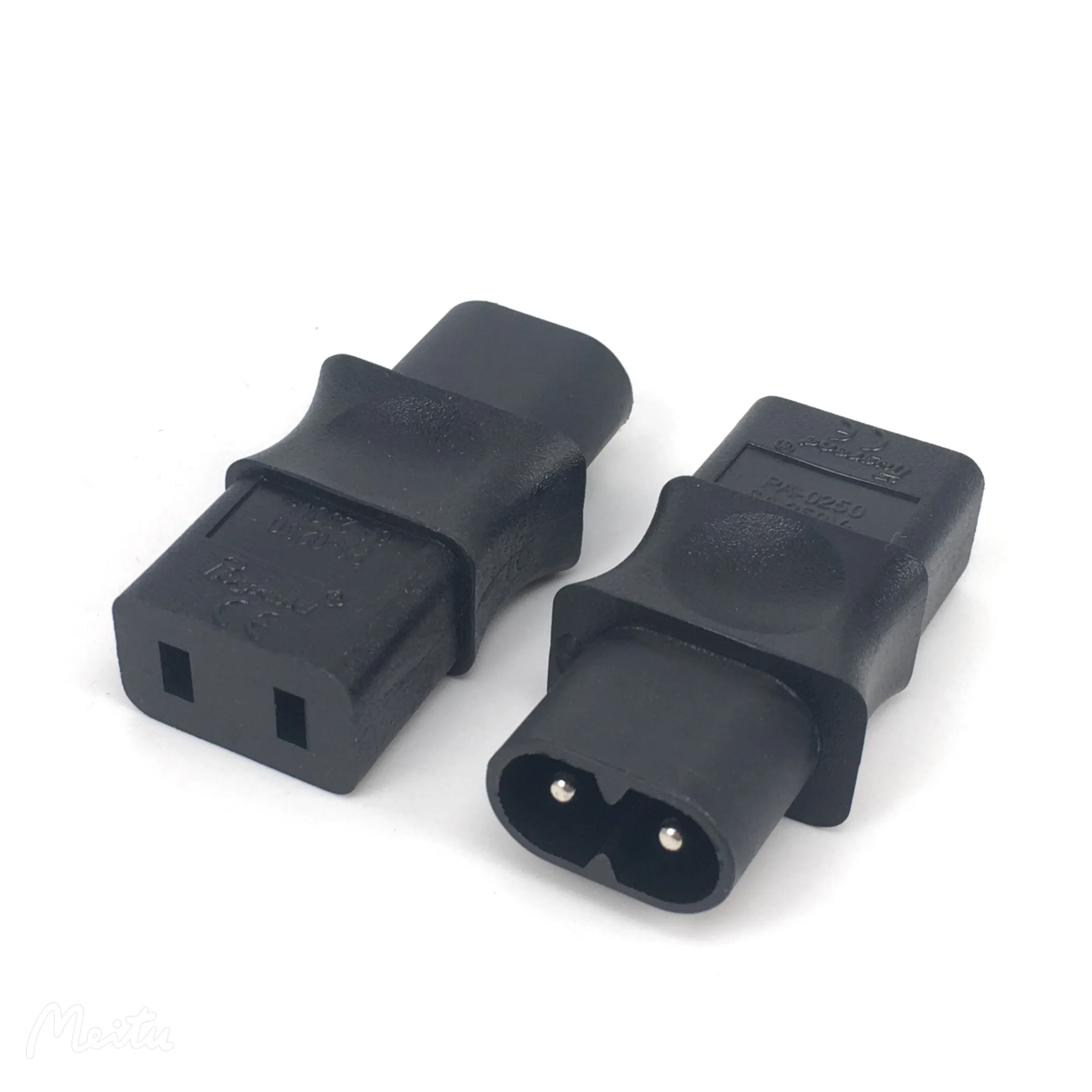 IEC 320 C8 Male To IEC 320 C9 2 Pin Female AC Adapter 6A / 250V ac adapter