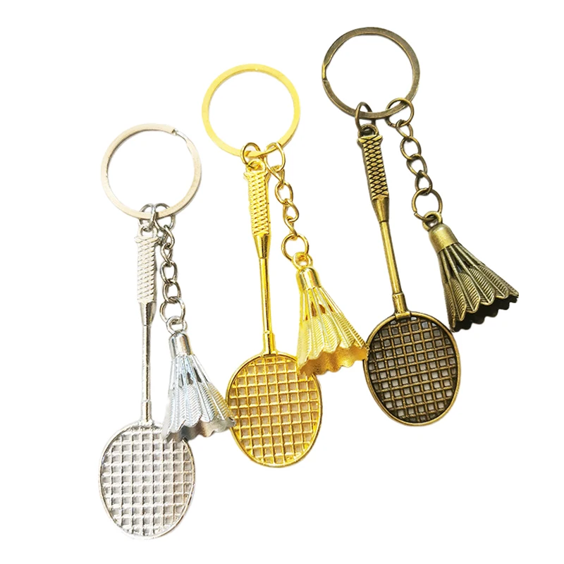Sports Badminton Keychain For Headphone Protective Case Pendant
