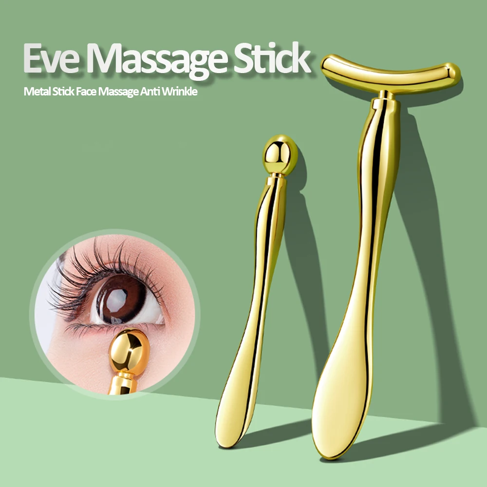 MetalFaceMassageStickEyeCreamApplicatorMetalEyeRollerCream