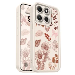Vintage Butterfly Staircase Soft Phone Case - Moto G34 (White)