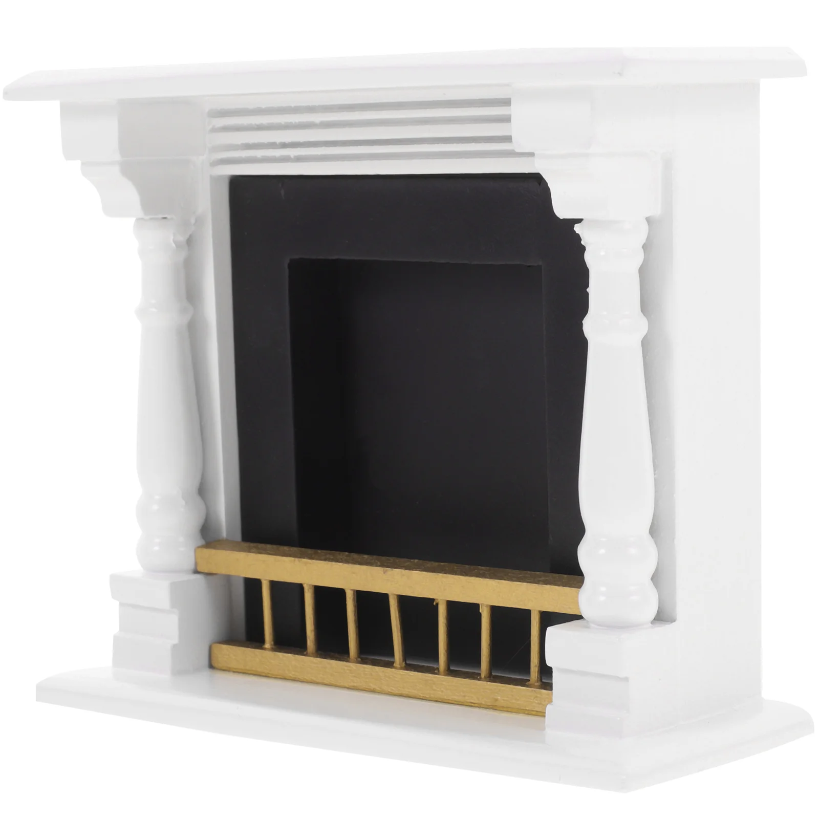 

House Fireplace Miniature Fireplace Model Mini House Fireplace Wood Furniture
