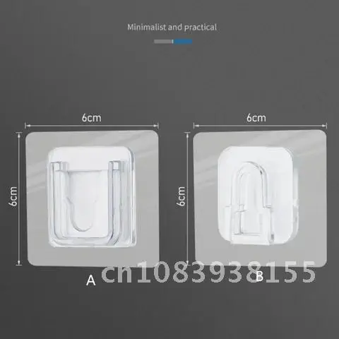 

Strong Transparent Double-Sided Adhesive Wall Hooks Hanger Suction Cup Sucker Wall Storage Holder For Kitchen Bathroom