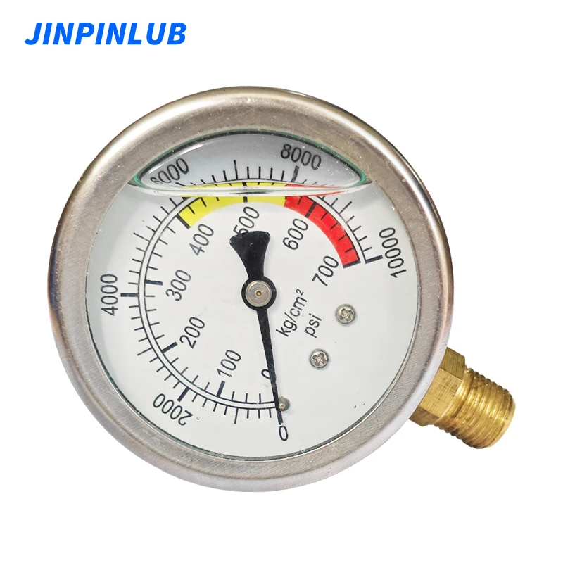 High pressure digital meter gauge 700bar stainless steel case double-range seismic hydraulic pressure gauge pressure vacuum gauge