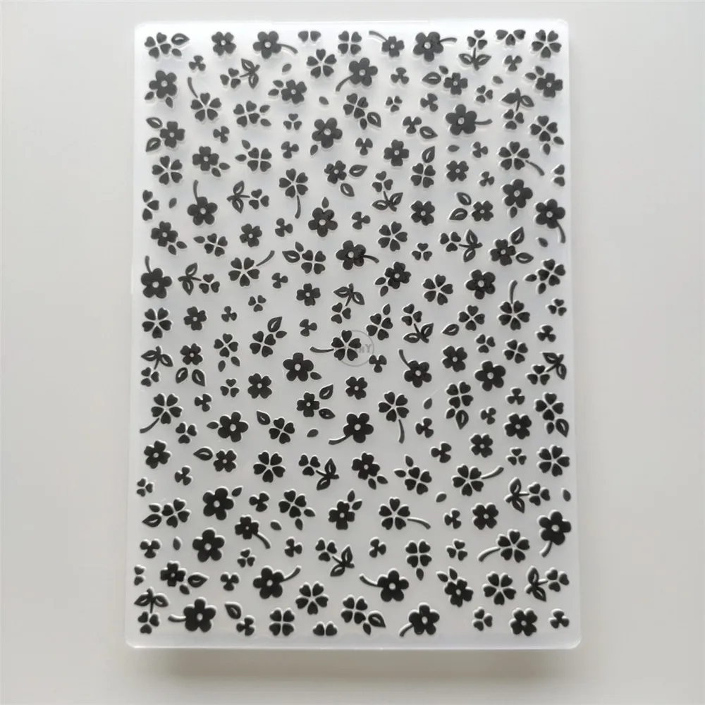Embossing Folder Flower Mosaic Embossing Folders for Scrapbooking Paper Album Cards Making Supplies 3D Plastic Stencils Crafts