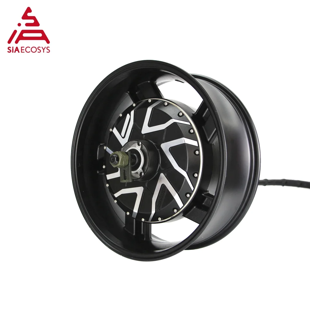 

QSMOTOR 17X6.0inch 12000W V4 96V 157KPH Wide Wheel Rim Fast Speed Brushless Hub Motor For Electrical Motorcycle SIAECOSYS