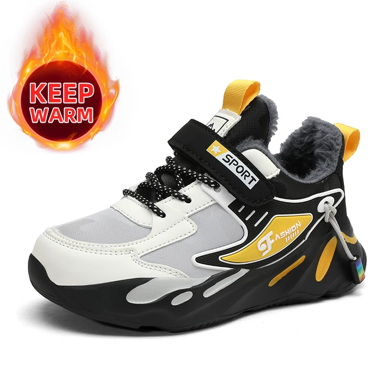 Kid Sneakers Sport Shoes for Boys Fashion Leather Children Breathable Mesh Comfort Shoes Casual Walking Outdoor Running Shoes kids running shoes for boys spring summer fashion mesh casual walking sneakers children breathable comfort sport shoes outdoor