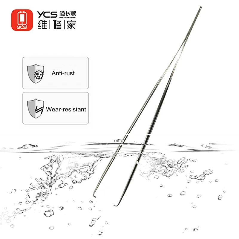 YCS 90 Degree Dot Matrix Positioning Tweezers for Mobile Phone Repair High Precision 13/14 Free Open Dot Matrix Repair Tweezers