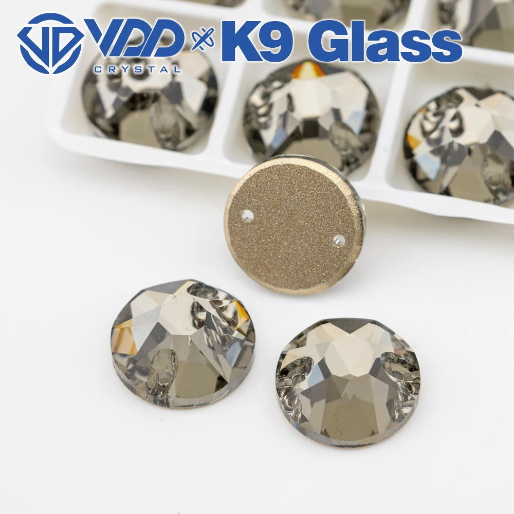 VDD S103 Black Diamond 8 Big 8 Small Top-Qualität K9 Glas zum Aufnähen von Strasssteinen, Kristall-Nähsteine für Kleidungsdekorationen