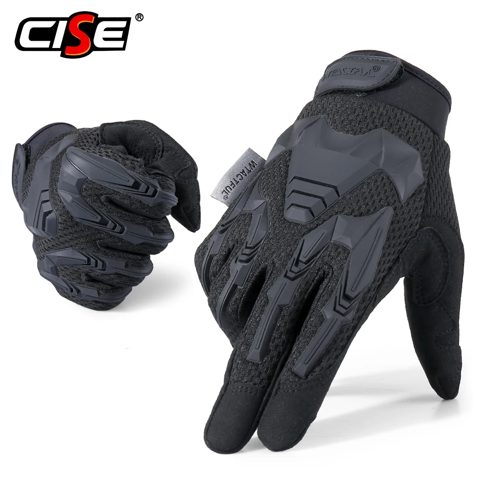 Motorcycle Full Finger Gloves Rubber Protective Gear Enduro Racing