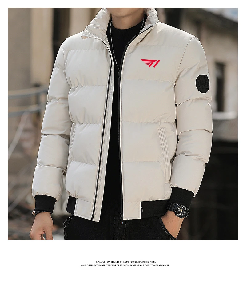 2024 winter men's standing collar windproof leather coat with zipper, warm coat, fashionable hanger, outdoor entertainment.