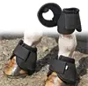 Horse Bell Boots Pair Shock Absorbing Protective Wear Resistant Oxford Cloth Neoprene Overreach Bell Boot Equestrian Accessories 3