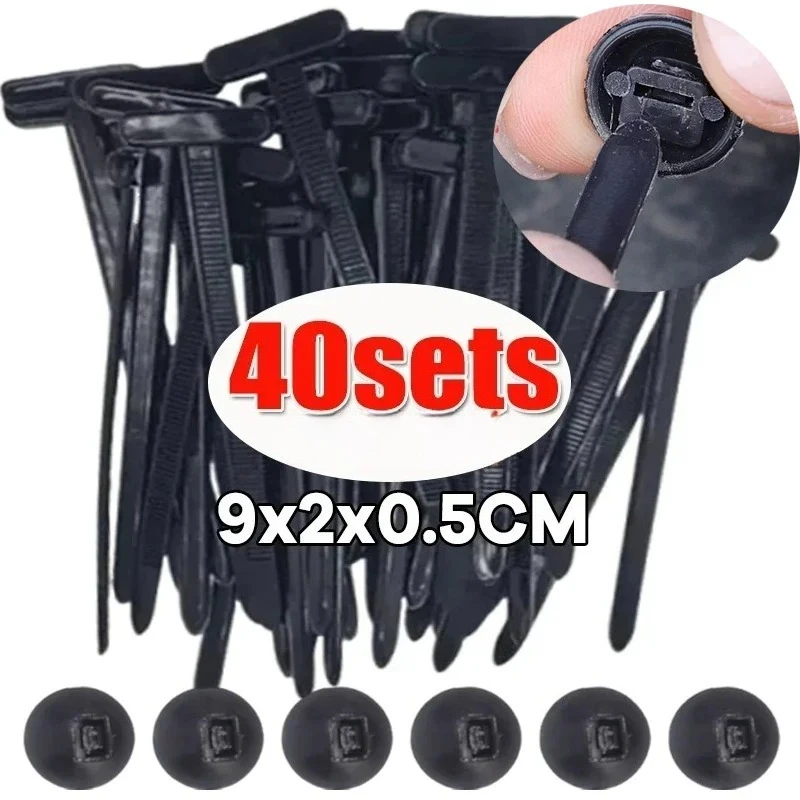 Universal Nylon Cable Tie Buckle Auto Fastener Screw Replacement Clip thumbnail 2