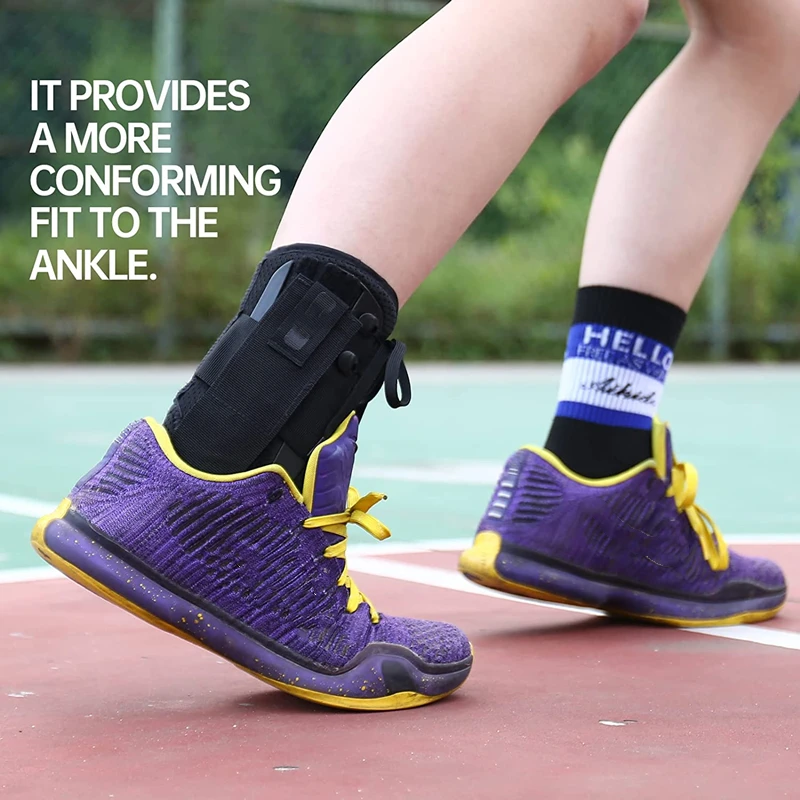 1Pcs Ankle Support Brace Adjustable Ankle Wrap Protector Women Men Lace Up Foot Stabilizer for Running Basketball Sports Safety