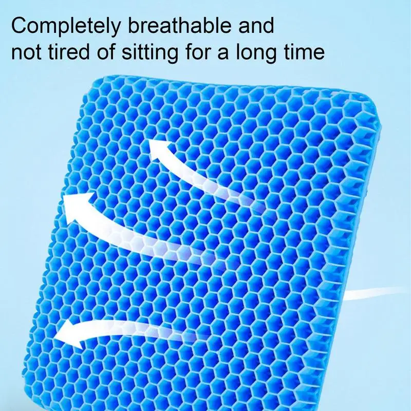 Car Seat Cushion Summer Cooling Pad Single Piece Honeycomb Gel Ventilated  Seat Cushion Breathable Summer Ice Car Cushion Seat Cover Car Accessories -  Temu