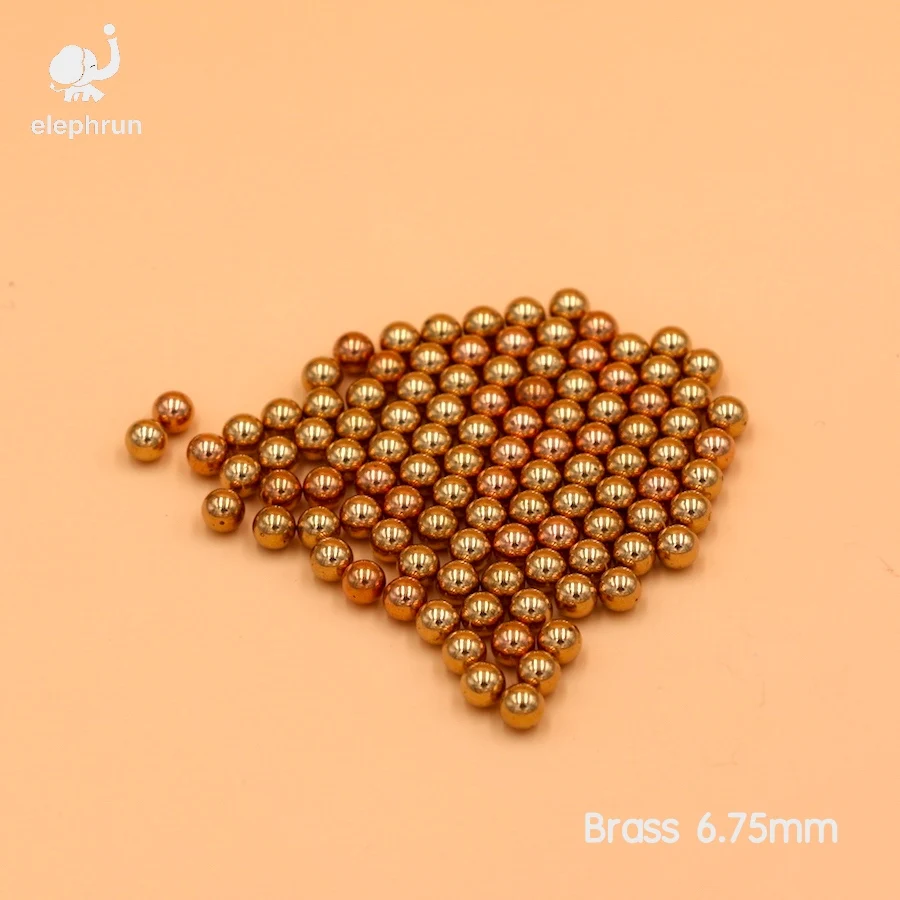 

6.75mm Precision Brass Solid Bearing Balls ( H62 ) For Valves, Furniture Rails, Safety Switches and Heating Units