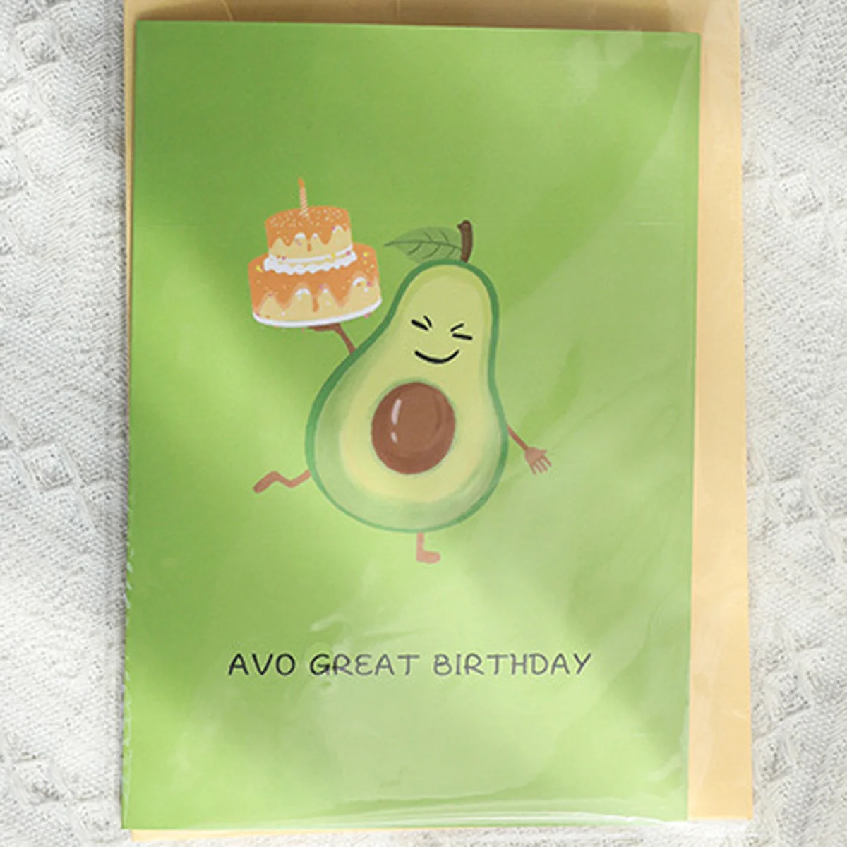Greeting Cards 3D Pop Up Happy Birthday Card Cute Avocado