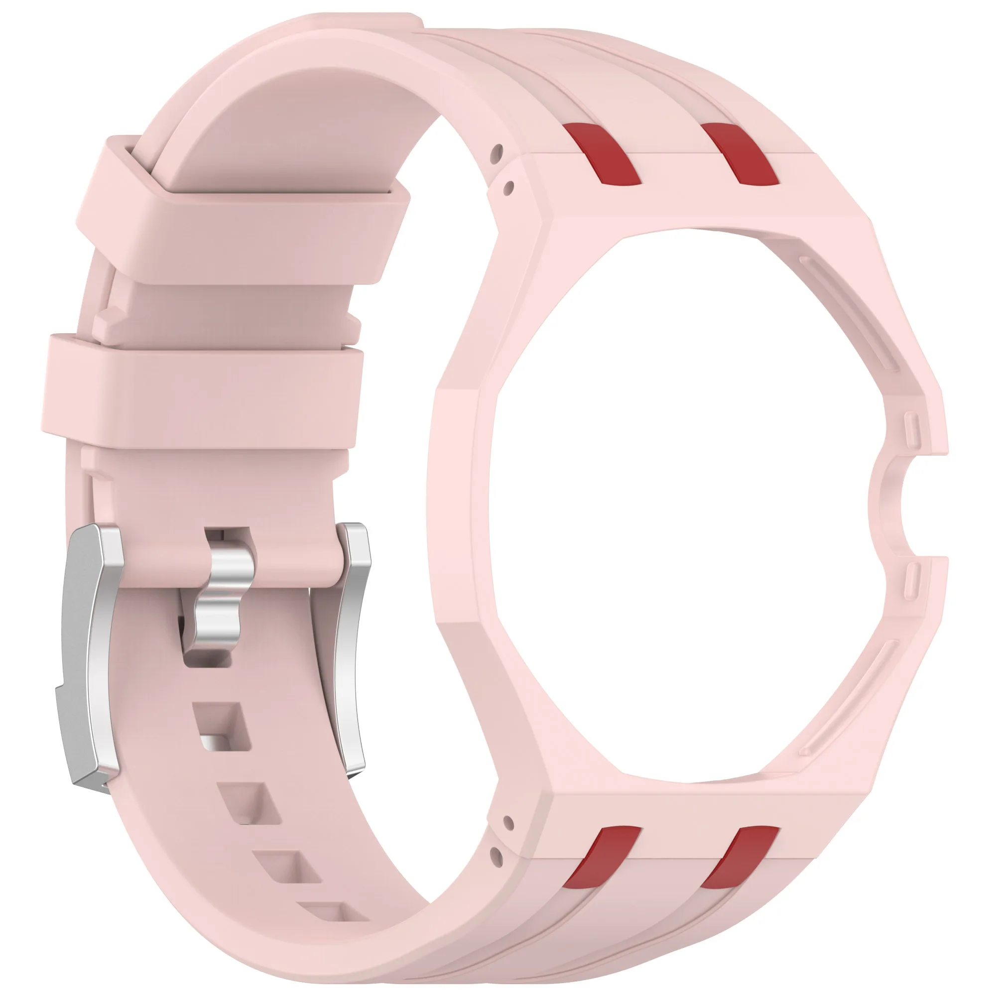 Silicone Strap with Integrated Watch Band and PC Case Accessories