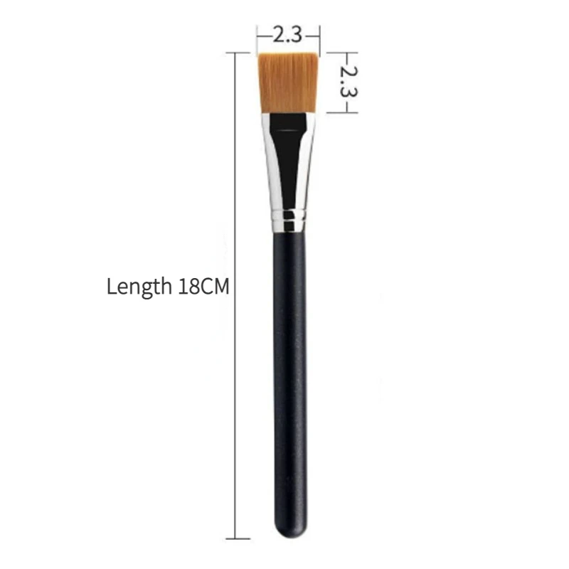 Premium Wooden Handle Foundation Brush - Soft Blending & Concealer Tool
