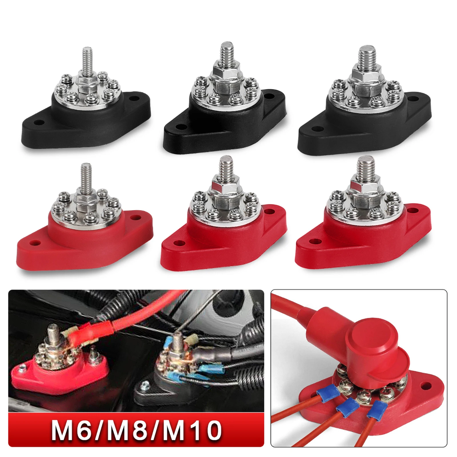 ElectricalConnector12VHeavyDutyM10M8M6BusBarBatteryTerminal