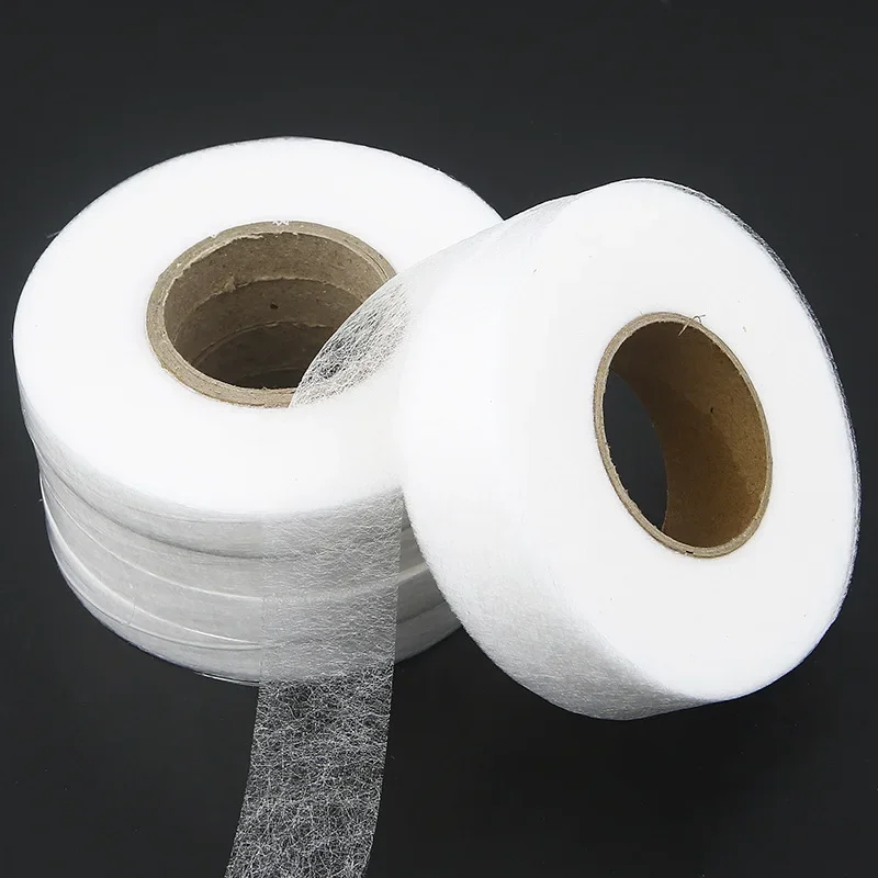 1/2 stücke 60 Meter/Rolle doppelseitige Vlies Interlining Klebstoff Tuch Eisen Auf Saum Band interlining Web DIY Nähen Handwerk – Detail 8