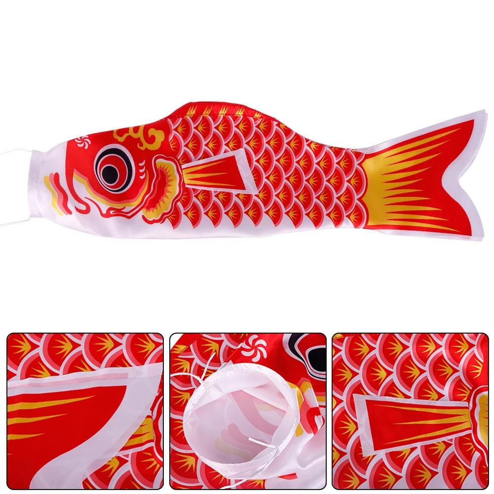 New Style 40/70/100CM Fish Flag Kite Toy Koi Nobori Carp Wind Socks Koinobori Colorful Fish Flag Hanging Outdoor Toys for Kids 5