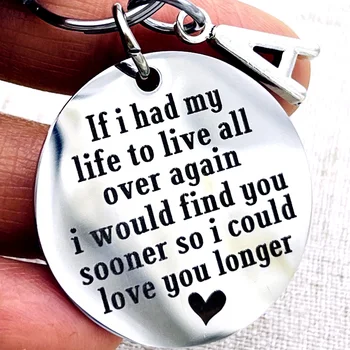 다시 살 수 있다면 열쇠 고리 남자 친구 남편 생일 선물 여자 친구 아내 기념일 발렌타인 데이 선물