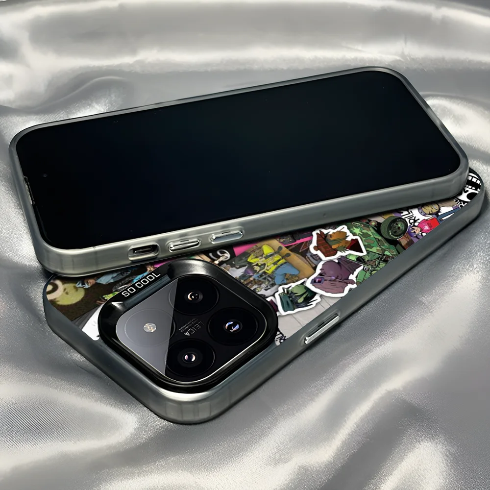 Epc G-Gorillaz Rock Band Cartoon Phone Case IMD Phone Case For IPhone 16 15 14 13 12 11 Pro Max Plus Color Silver Cover 3