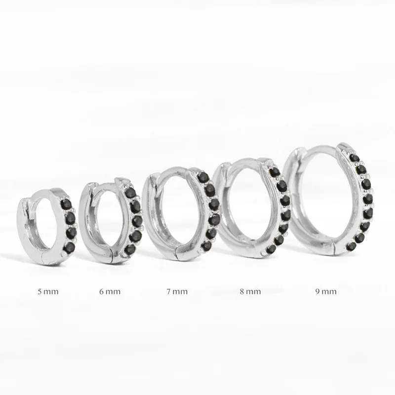 COYUN 7 Paia orecchini Argento a cerchio per uomini e donne, Orecchini Acciaio Inossidabile di Orecchini Cerchio Piccoli per Uomini e Donne Ipoallergenici Set di Orecchini 8-20 mm (argento