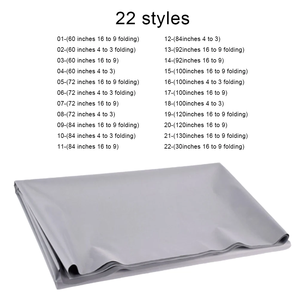

Projector Screen Foldable Anti-Crease Anti-Light Reflective Cloth Outdoor