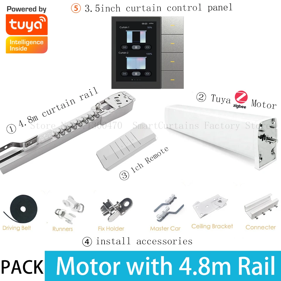 Motor 4.8m Rail Set