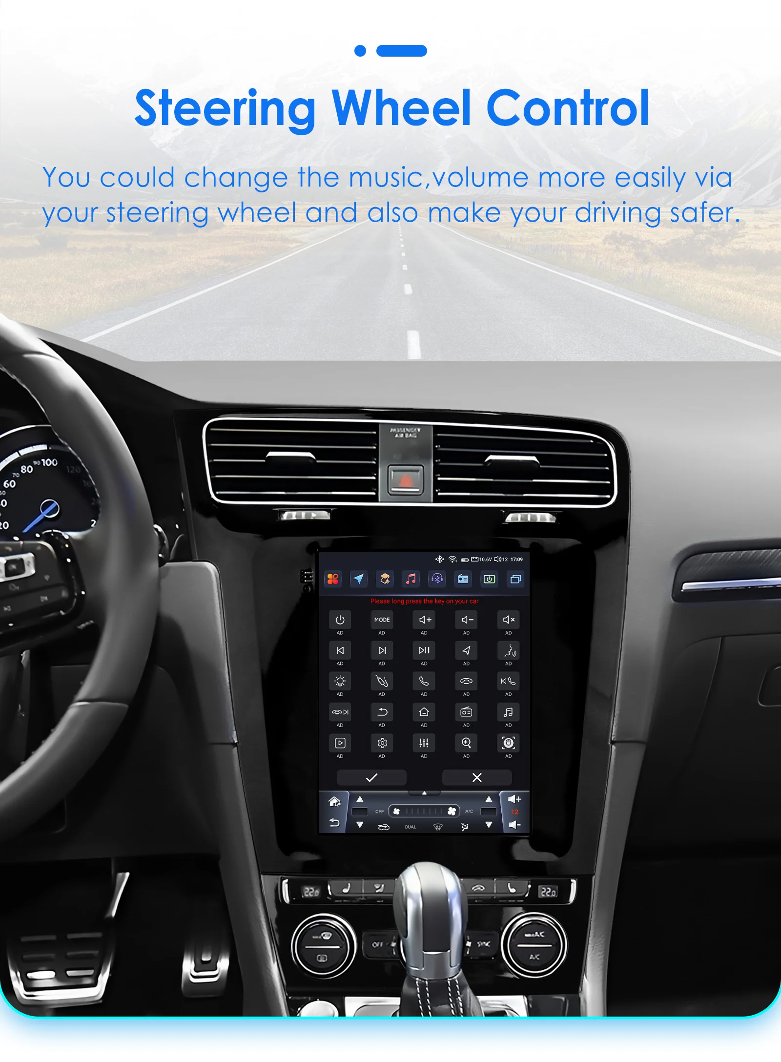 Hizpo Android 13 Wireless Carplay Auto Auto Multimedia Player für VW Volkswagen Golf 7 2014-2018 für Tesla Stil Bildschirm 9,7 "Wifi – Detail 37