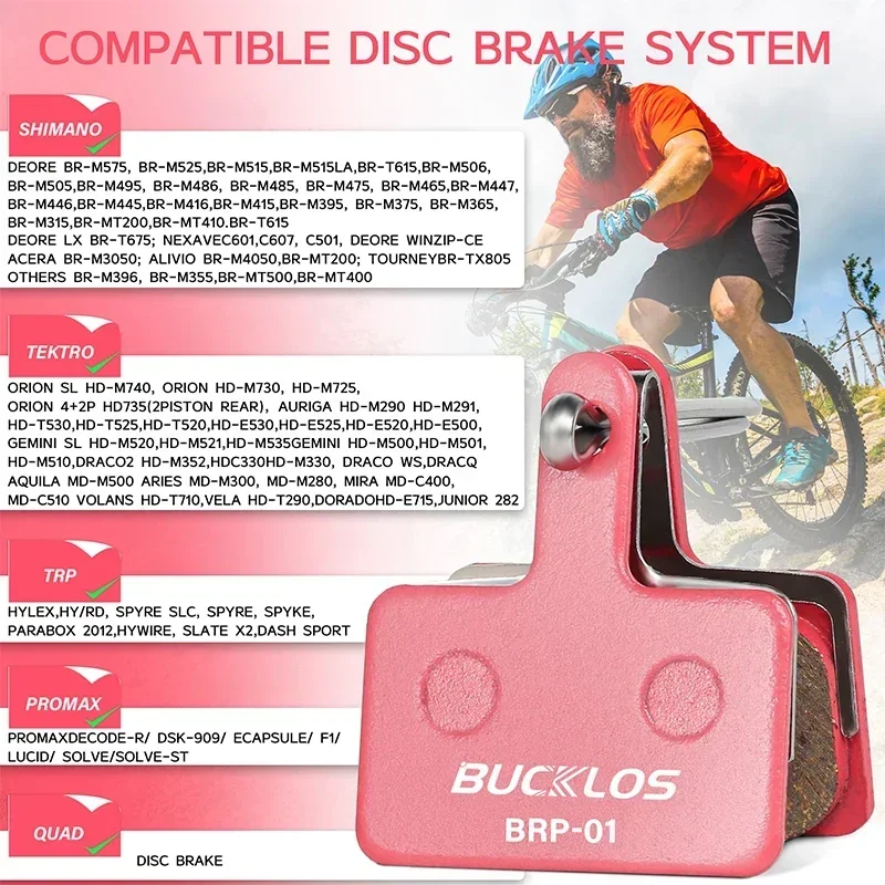 Mountain Bike Disc Brake Pads for Shimano B01S/B03S/B05S-RX Multi-metalli MTB Br