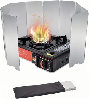 Camping Stove Windscreen with Bag 1