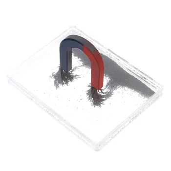 Scatola di polvere di ferro Campo magnetico Strumento di fisica Esperimento scientifico Attrezzatura didattica Dimostrazione delle linee della forza magnetica