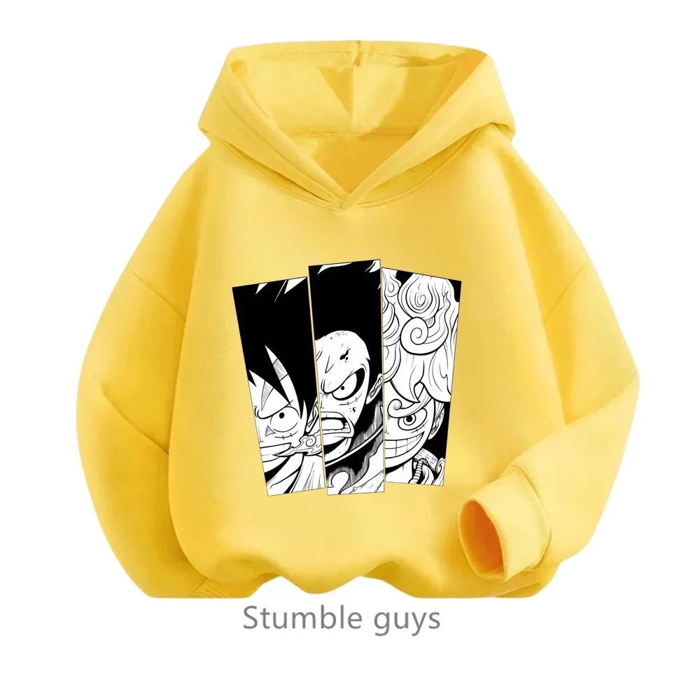 thumbnail image 1 of Ropa para niños, sudadera de una pieza para niños, ropa para niñas, primavera y otoño, sudadera con dibujos animados de Anime Luffy Zoro, traje para adolescentes, camisetas con capucha de Sonic, 1 of 5