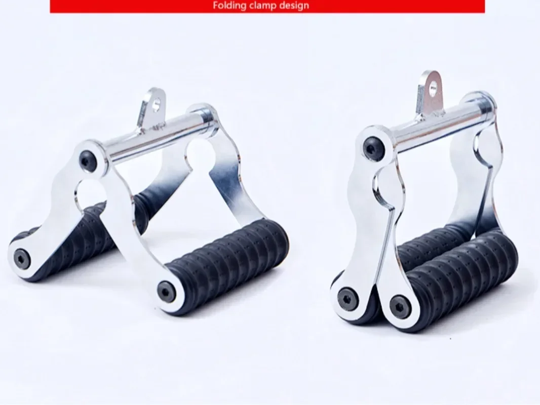 Rowing Handle Barbell Bar Training Arm Strength Pull Down Deadlift Pressure Handle Fitness Grip Gym Equipment Accessories